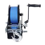 Boat Trailer Winch 3200lbs Manual Winch Boat Winch Strap 2 Way Hand Winch with Hook for Trailer ATV Boat