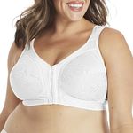 Playtex Women's Plus Size Front-Close Bra with Flex Back,White,42DDD