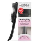 Tangle Teezer Large Ultimate Detangler Hairbrush for Wet & Dry Hair, Eliminates Knots & Reduces Breakage for Long, Thick, & Curly Hair Types, Black Gloss
