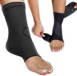 Modetro Sports Ankle Brace for Plantar Fasciitis Relief, Tendonitis, and Achilles Tendon Support - Compression Foot Sleeve for Men and Women