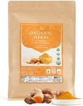 HOMTIEM Organic Turmeric Root Powder, 8 Oz (227g), Fresh Curcumin Ground Powder, Superfood, Vegan, Gluten Free, Non GMO, No Additives, Simply for Healthy Recipes and Beverage