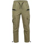 A2Z 4 Kids Boys Active Cargo Trousers Elasticated Waist Drawstring Casual Trouser Pant Joggers Lightweight Comfortable - Cargo Trouser 718 Khaki 13-14
