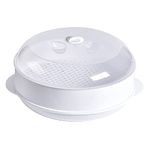 WANGYZJ Microwave Steamer - Plastic Vegetable Steamer, Steamer for Cooking, Microwave Steamer for Vegetables with Lid, BPA Free, Microwave Cookware, Healthy Cooking Quick Fast (Single layer)