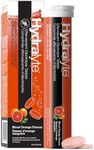 HydraLyte Effervescent Electrolyte Tablets - Blood Orange Flavoured, Pre-Workout and Post-Workout Hydration Solution to Enhance Performance and Maximize Recovery (20 Count)