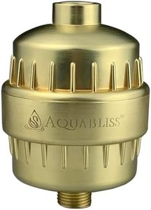 AquaBliss High Output Revitalizing Shower Filter - Reduces Dry Itchy Skin, Dandruff, Eczema, and Dramatically Improves The Condition of Your Skin, Hair and Nails - Matte Gold (SF100-GD)