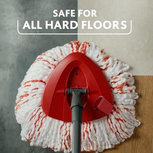 Vileda Turbo 3-in-1 Spin Mop and Bucket Set – Microfibre Head, Foot Pedal