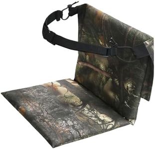 MYDAYS Hunting Seat Cushion, Portable Stadium Seat Pad with Waist Belt, Lightweight Foam Seat Cushion for Camping, Hunting, Fishing, Outdoor (Leaf Camo)