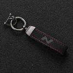 GÉNERIC Car Key Rings Keyring Keychain, for Hyundai N Line I20 I30 Tucson Sonata Elantra Veloster Kona Azera Car Accessories Business Gifts,A1-B