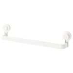 Ikeaa TISKEN Extendable Towel Rack with Suction Cup, White