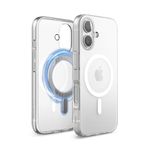 elago Magnetic Hybrid Clear Case Compatible with iPhone 16 Case Cover 6.1" - Compatible with MagSafe, PC + TPU Hybrid Technology, Shockproof Bumper, Raised Camera Protection (Clear)