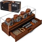 Elevate Your Watch Collection with The Watch Deck – Premium Watch Display Case for 4 Watches – Unique Christmas Gift for Men – Luxury Wooden Mens Watch Box & Watch Case – Lifetime Assurance Included