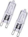 AIMALL 2pcs 25W G9 Warm White Halogen Oven Dimmable Bi-Pin Light Bulb 220-240V 2000hr, No Transformer Needed