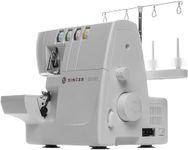 SINGER | S0100 White Overlock Serger with 2/3/4 Thread Capacity and 1300 SPM