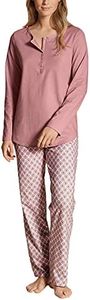 CALIDA Lovely Nights Set di Pigiama, Oscurante, Rose Bud, 36-38 Donna