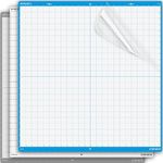 Hohohen Cutting Mats for Silhouette Cameo 5 Pro MK II and Cameo 4 Pro,24x24 Inch 3 Pack Variety Tack Adhesive Sticky Durable Long-lasting Replacement Cut Mat for Cameo Pro Small Business