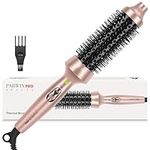 Thermal Brush, 1.3"/35mm Heated Round Brush, Ionic Hot Brush Create Shinier & Smoother Curls, Not for Blow Drying, Fast Heating, Dual Voltage, 60Mins Auto Shut Down, Gold