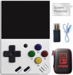 BVXZIOP Miyoo Mini V4 Retro Handheld Game Console, 2.8 Inch IPS Screen, 128GB Card, 12000+ Games, Linux System (White, 128G)