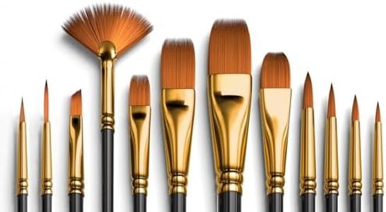 Gadget Deals 12pc- Paint Brush Set | Paint Brush | Painting Brush | Professional Round Pointed- Acrylic Paint | Painting Colour Set | Artist Brush