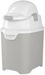Foundations Mini Diaper Pail with Airtight Lid, Diaper Disposal for Childcare Centers and Homes, Uses Any Bag, Durable & Odorless, Holds 30 Diapers (Gray)