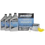 Quicksilver 25W-40 Oil Change Kit for 4-Stroke 40hp, 50hp and 60hp Mercury Outboards