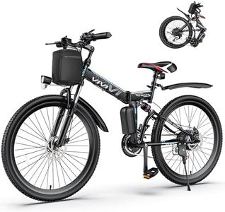 Vivi Electric Bike for Adults 750W Peak Folding Electric Mountain Bike 26'' Commuter Ebike 22MPH Adult Electric Bicycles with Removable Battery, Up to 50 Miles, LCD Display, Dual Shock Absorber