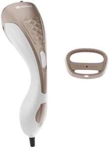 Havells Elegance Hand Held Garment Steamer 1200 Watt - Ergonomic Design,150ml Tank Capacity, Powerful Steam Setting & 2 Year Warranty (Gold and White)