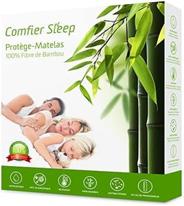 Protège-Matelas imperméable pour lit King Size 160 x 200 cm, Respirant, 100% Bambou, hypoallergénique et rafraîchissant naturellement, pour lit Profond