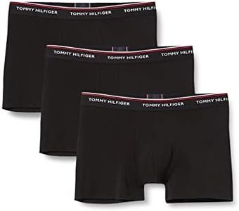 Tommy Hilfiger Men's Premium Essential Trunk, Black, Medium (Pack of 3)