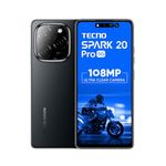 TECNO Spark 20 PRO 5G (Startrail Black, 8GB+256GB)| 108MP Ultra Clear Imaging | Super Ellipse Design | MTK D6080 5G Processor | 6.78" 120Hz LTPS LCD Display | 5000mAh Battery with 33W Charger