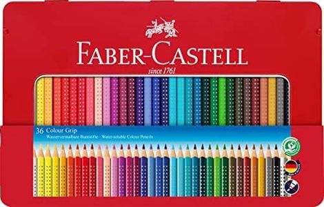 Faber-Castell 112435 Crayon de couleur COLOUR GRIP boîte métal de 36