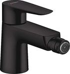 hansgrohe Talis E Single Lever Bidet Mixer with Pop Up Waste - Matte Black