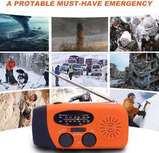 Solarbaby Wind Up Emergency Radio – Hand Crank Portable Weather Alert