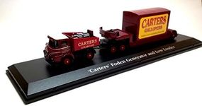 atlas editions the greatest show on earth carters foden generator & low loader vehicle 1:76 scale diecast model