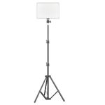 GiftMax® 11" LED Video Soft Light Panel, for Studio Photography | Video Recording | Conference | YouTube,2700K-5700K CRI95+ | with Remote Control (Camera Light with 7Ft Stand)