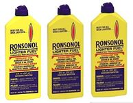 LOT of 3 Bottles RONSONOL 8 oz Best Lighter Fluid These are The Big Bottles!