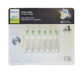 Philips Sonicare W DiamondClean HX6066 Replacement Brush Heads, 6 Full Size Medium Brush Heads - 1 Pack