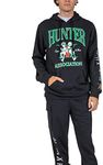 Bioworld Hunter X Hunter Hunter Association Men's Black Hoodie & Jogger Set-Medium