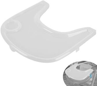 LuQiBabe High Chair Tray Cover Compatible with Stokke Tripp Trapp Chair with Cup Holder - Smooth Surface and Strong Suction - Made with Food-Safe Plastic (BPA BPS BPF Lead Phthalate Free) - Clear