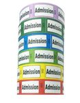 Admission Roll Tickets 10 Colours Variety Pack numbered 1-1000 (5)