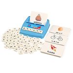 BOHS French Literacy Wiz Fun Game - Lower Case Words - 60 Flash Cards - Preschool Language Learning Educational Toy