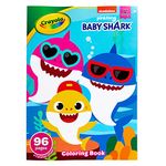 Crayola Baby Shark Coloring Book with Stickers, Gift for Kids, 96 Pages, Ages 3, 4, 5, 6