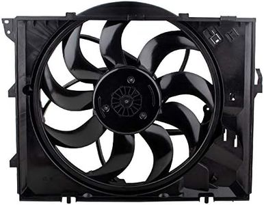 BOXI Radiator Cooling Fan Assembly for 2008-2013 BMW 128i Convertible/ 2006 BMW 325i/ 2007-13 BMW 328i/ 2006 BMW 330i / BMW E87 E90 L6 3.0L N52N Engine ONLY (Replaces 17427562080 BM3117101)