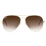 Royaltail Aviator Sunglasses Pilot Shape Gold Frame & Brown Gradient Glass, Unisex Square 100% UV Protected | For Men & Women | For Eye Protection, Safety, Party, Styling & Driving