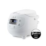 Yum Asia Panda Mini Rice Cooker With Ninja Ceramic Bowl and Advanced Fuzzy Logic (3.5 cup, 0.63 litre) 4 Rice Cooking Functions, 4 Multicooker functions, LED display, 220-240V (Arctic White)