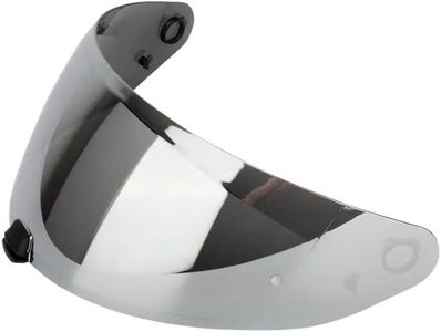 The Helmet Shop HJ-31 Shield Silver Mirror Replacement Visor for i10 and i70 Motorcycle Helmets (Silver Mirror)