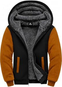 GEEK LIGHTING Boys Sherpa Lined Hoodie Kids Fleece Sweatshirt Full Zip Hooded Jacket