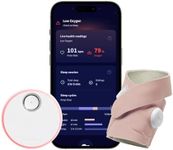 Owlet Dream Sock® - FDA-Cleared Smart Baby Monitor - Track Live Pulse (Heart) Rate, Oxygen in Infants - Receive Notifications - Dusty Rose