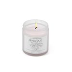 Lyset Single Wick Rose Oud Scented Wax Candle - Aromatherapy | Smoke-Free | Luxury Home Décor | Meditation | Scented Candles Gift Set | Jar Candles (Pack of 1)