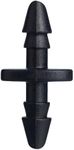 Orbit 67402 1/4" Barb Drip Irrigation, Drip Coupling, 25-Pack, Black