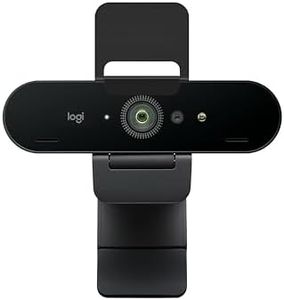 Logitech Brio PRO X 4K Webcam, Ultra 4K HD Video Calling, Noise-Canceling mic, HD Auto Light Correction, Adjustable Field of View, Microsoft Teams, Zoom, Google Voice, PC/Mac/Laptop/MacBook/Tablet